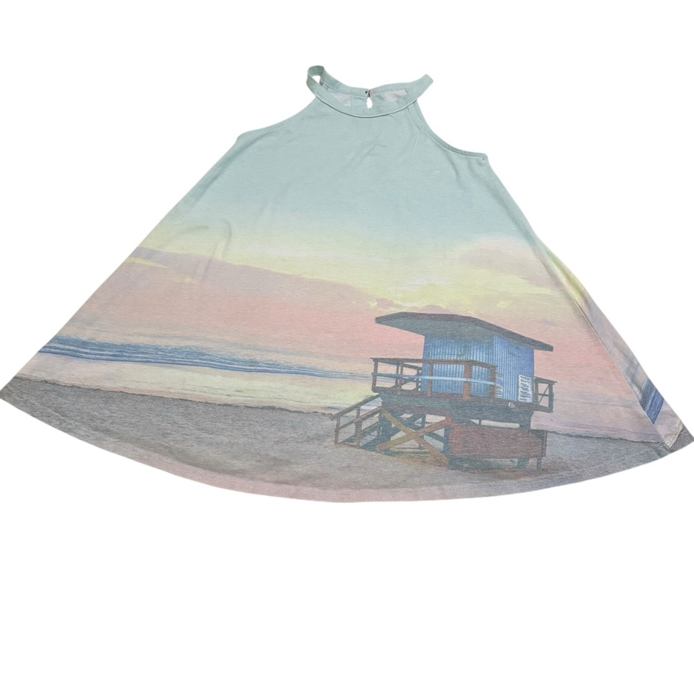 Art Class toddler girl’s beach scenery swing dress size 5T